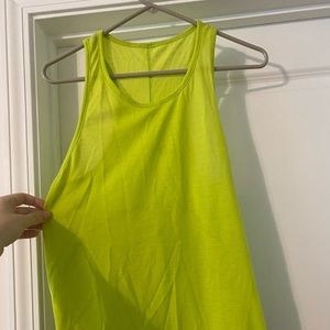 Zyia Split Back tank top - lime